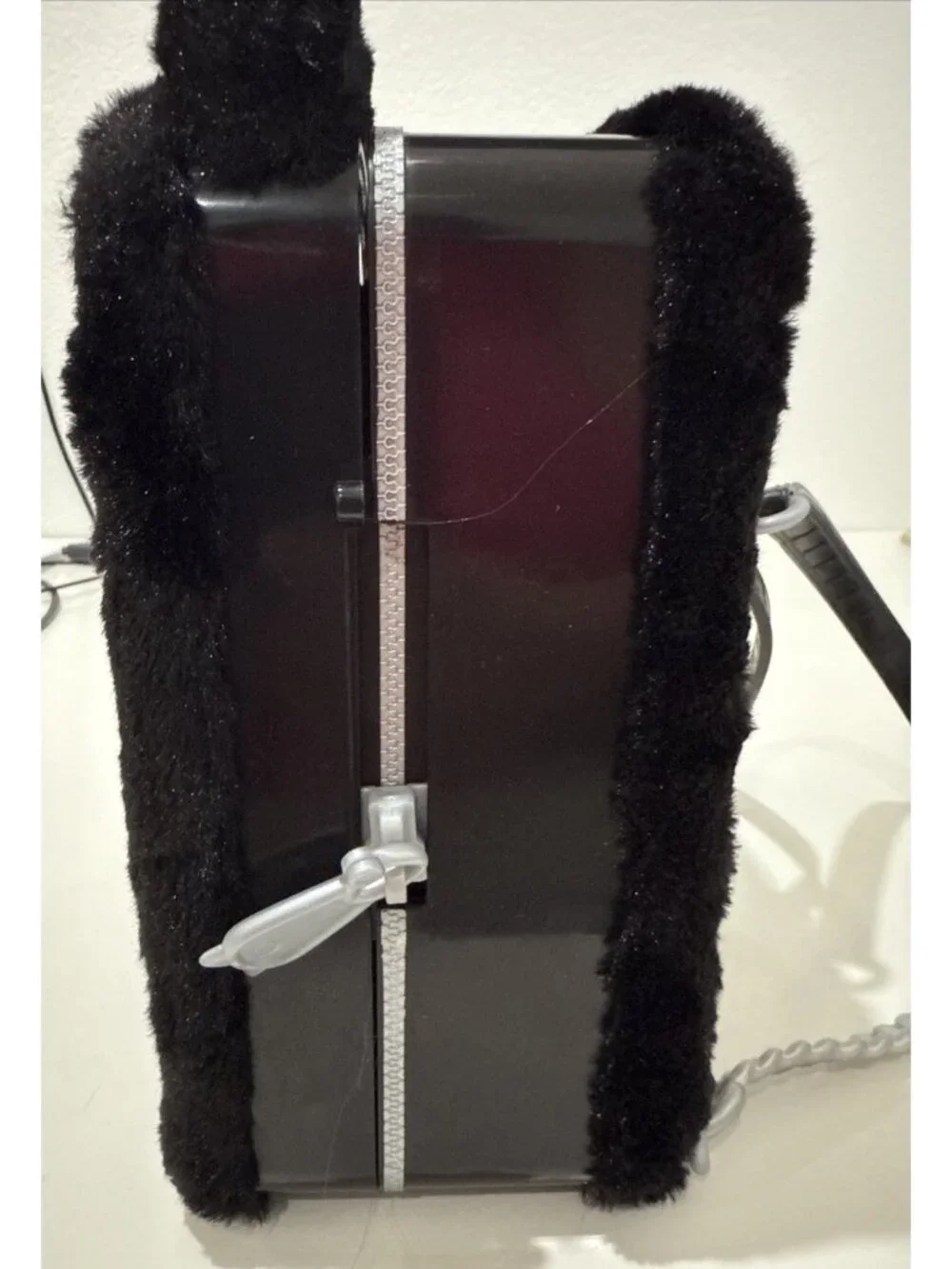 Na! Na! Na! Surprise Black Kitty Cat Fuzzy Backpack Purse Doll & Accessories